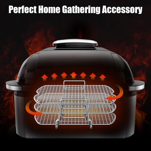 Dehydrator Stand Rack for Ninja Foodi AG300 Grill, 3 Stackable Layers Dehydrator Stand for Ninja Foodi AG300 Accessories, Rectangle Air Fryer Accessories for Ninja AG300 AG301 Foodi Grills in Saudi Arabia