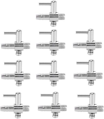 10 Pieces 2-Way Aquarium Air Flow Control Valve Aquarium Lever Pump Double Way Valve for Aquarium Fish Tank in Kuwait