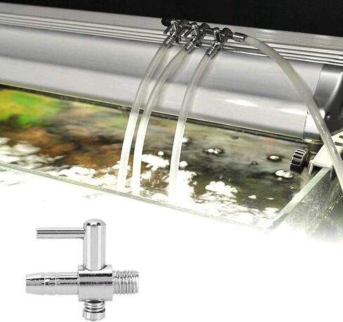 10 Pieces 2-Way Aquarium Air Flow Control Valve Aquarium Lever Pump Double Way Valve for Aquarium Fish Tank in Kuwait