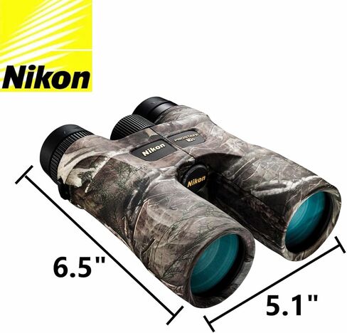 Nikon Prostaff 7S 10x42 Binoculars (16642) TrueTimber Kanati Camo Compact Binocular Bundle with Lens Pen, Carry Case, and Cloth for Adults - Bird Watching, Hunting, Zoom Optics Lightweight Camouflage in Saudi Arabia