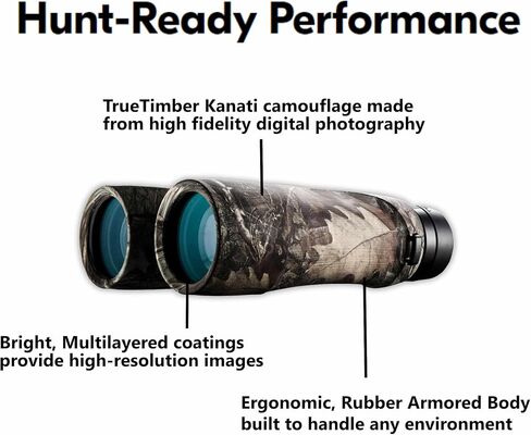 Nikon Prostaff 7S 10x42 Binoculars (16642) TrueTimber Kanati Camo Compact Binocular Bundle with Lens Pen, Carry Case, and Cloth for Adults - Bird Watching, Hunting, Zoom Optics Lightweight Camouflage in Saudi Arabia