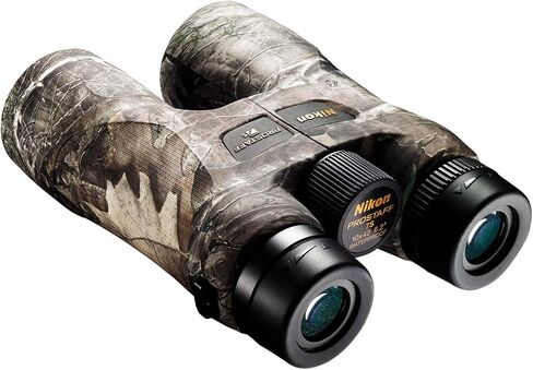 Nikon Prostaff 7S 10x42 Binoculars (16642) TrueTimber Kanati Camo Compact Binocular Bundle with Lens Pen, Carry Case, and Cloth for Adults - Bird Watching, Hunting, Zoom Optics Lightweight Camouflage in Saudi Arabia