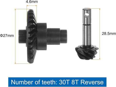 uxcell Steel Diff Gear Steel, 33T 8T Helical Gear RC Car, 1 Set Crawler Truck Car Upgrades Parts Accessories in Saudi Arabia