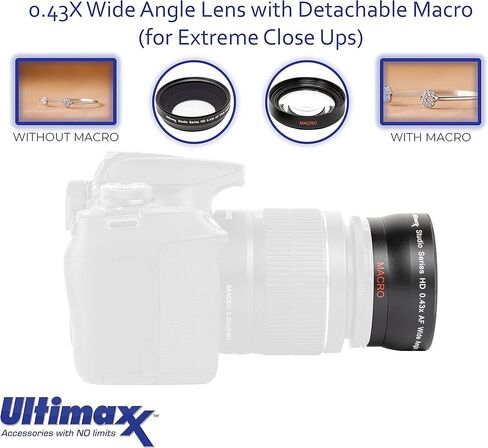 Nikon Intl AF-S DX NIKKOR 18-140mm f3.5-5.6G ED VR Lens Filter Bundle - Includes: Professional Telephoto Lens Attachment + 0.43X Wide Angle Lens Attachment + 6PC Gradual Color Filter Set + More in Saudi Arabia