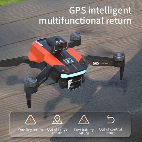 طائرة بدون طيار GoolRC GPS مع كاميرا مزدوجة 8K للبالغين، طيران لمدة 60 دقيقة مع 3 بطاريات، محرك بدون فرشاة قابل للطي FPV RC كوادكوبتر مع حقيبة حمل، تجنب العوائق، الإرجاع التلقائي، التدفق البصري، وضع مقطوعة الرأس، طيران نقطة الطريق in Saudi Arabia