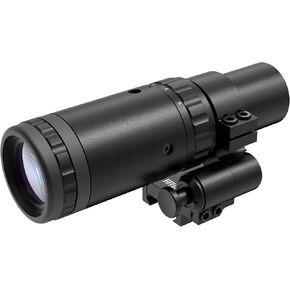 Feyachi M57 1.5X - 5X Magnification Red Dot Magnifier with Focus Adjustment and Flip to Right Side Mount, Color Black