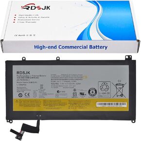 L12M4P62 L12L4P62 Laptop Battery for Lenovo Ideapad U430 U430P U530 U530-20289 Touch 121500199 121500200 121500163 2ICP6/55/85-2 7.4V 52Wh(Long Cable)