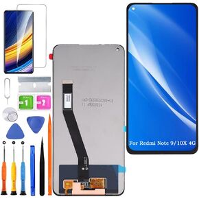 Screen Replacement for Xiaomi Redmi Note 9 / 10X 4G Original, M2003J15SC M2003J15SG LCD Touch Panel Display Digitizer Assembly Repair Parts with Kit