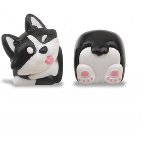 Cute Artisan Keycaps,Custom Cartoon Keycap Kawaii Dog Resin ESC Key Cap for Cherry MX Switches Mechanical Gaming Keyboard Personalized Novelty 3D Anime Keycaps for PC Gamer (Yellow-Dog)