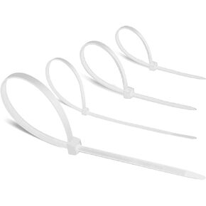 Cable Zip Ties, Hannord Nylon Zip Ties UV Resistant Self Locking Multipurpose Cable Ties 4 * 100Pack (3.6mm x 300mm/250mm/ 200mm/150mm, Black)