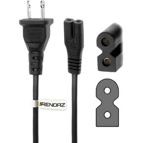BRENDAZ - AC Polarized Power Cord Compatible w/Bose SoundTouch 520 Home Theater System, SA-5 Amplifier, Companion 3, 5 Multimedia Speaker System, CineMate 15 Home Theater Speaker System (6-Feet)