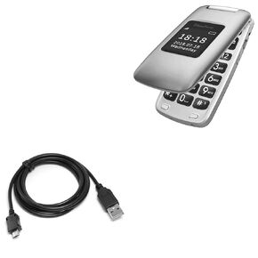 BoxWave Cable Compatible with Easyfone Prime A1 - DirectSync Cable, Durable Charge and Sync Cable