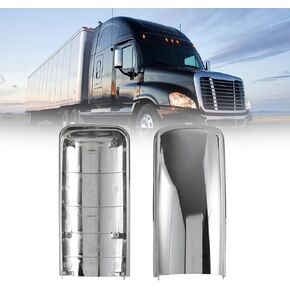 Door Mirror for FREIGHTLINER CASCADIA, Driver Side Black Heated & Motorized Door Mirror Assembly for FREIGHTLINER CASCADIA 2008-2017 (Chrome (Silver), Left)