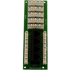 Leviton 47609-4DP 1 × 4 كومبو الهاتف ولوحة البيانات