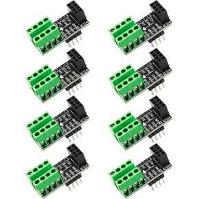 whiteeeen 8pcs ESP8266 Breakout Board ESP-01S Breadboard Adapter 2 Types Output for Serial WiFi Transceiver Network Module