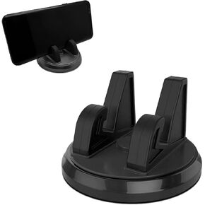 1 PC Car Dashboard Cell Phone Holder, Phone Fixing Device 360 Degree Rotating Navigation Bracket, Automobile Mobile Phone Fixture Accessories, Suitable for Most Cars, SUVs and Vans (Black)