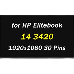 14" Replacement for Dell Latitude 14 3420 P144G for HP EliteBook 840 G7 845 G7 M07092-001 M07093-001 N140HCA-E5C 1920x1080 60Hz 30-Pin LED LCD Screen Display Panel (Non-Touch Only)