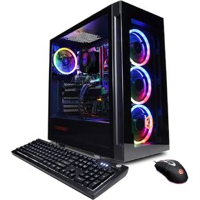 CYBERRPOWERPC Gamer Xtreme VR Gaming PC, Intel Core i5-11600KF 3.9GHz, GeForce RTX 3060 12GB, 16GB DDR4, 500GB PCI-E NVMe SSD, 1TB HDD, WiFi Ready & Win 11 Home (GXiVR8480A11), Black