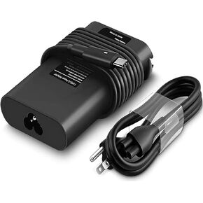 USB C Type C 45W Adapter Laptop Charger Compatible with Dell XPS 15 2in1 9575 Precision 5530 2in1 3550 3551 3560 5550 5750 Latitude 7410 7310 7210 9410 9510 9575 5420 5520 Charger Power Supply Cord