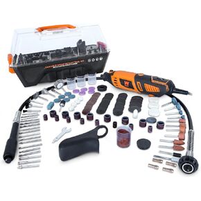 WEN 23190 1.3-Amp Variable Speed Steady-Grip Rotary Tool with 190-Piece Accessory Kit, Flex Shaft, and Carrying Case in Saudi Arabia