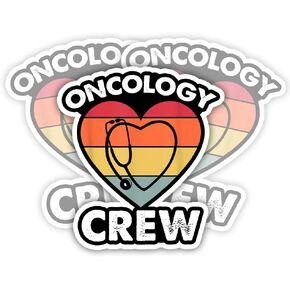 SODAVA (3Pcs) Oncology Nurse Appreciation Cancer Doctor Team Pediatric CNA Stickers Oncology Nurse Stickers Oncology Nurse Month Oncology Nursing Gifts Decoration Graphic Bumper Laptop Stickers 3"x4"