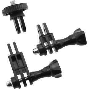 Gripper Action Camera Adapter Compatible with Dango Design Gripper Mount Two Prong Adapter with Thumbscrew Accessory for Motorcycles Bicycles Snowboards Black