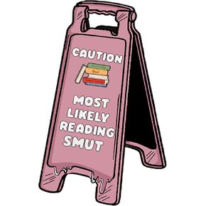 AnCaution Reading Smut Funny Wet Floor Sign Book ملصق، ملصق Kindle، ملصق كمبيوتر محمول، هدية كتابية، ملصق Kindle للدعم العاطفي، ملصق Smut، ملصق زجاجة مياه 2 بوصة...