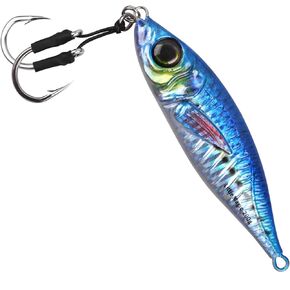Slow Pitch Jigs 80g 120g 150g 200g Saltwater Fishing Lures 3D Colors Lead Fish Sinking Metal Jigs Jigging Lures with Butterfly Assist Hooks for Saltwater Sea Fishing Tuna Kingfish in Saudi Arabia
