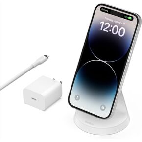 Belkin Magnetic Wireless Charger, (Power Supply Not Included) Magnetic Wireless Charging Stand, Compatible with MagSafe for iPhone 13, 12, Pro, Pro Max, Mini