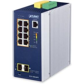 IGS-10020PT Industrial 8-Port 10/100/1000T 802.3at PoE + 2-Port 1G/2.5G SFP Managed Switch