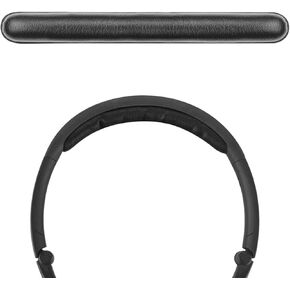 Geekria Protein Leather Headband Pad Compatible with AKG K450 K451 Q460, Headphones Replacement Band, Headset Head Top Cushion Cover Repair Part (Black)