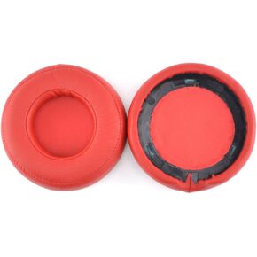 Geekria QuickFit Replacement Ear Pads for Monster Beats Pro Detox Headphones Ear Cushions, Headset Earpads, Ear Cups Cover Repair Parts (Red)
