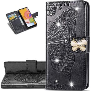 Samsung Galaxy S8 Plus Case Bling Diamond Butterfly Embossed Wallet Flip PU Leather Magnetic Card Slots with Stand Cover for Samsung Galaxy S8 Plus Diamond Butterfly Light Purple SD