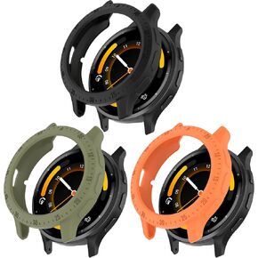 FitTurn 3pack Case Compatible with Garmin Venu 3 45mm Watch Case Sleeve Slim Designer Sleeve Protector Armor Anti-Scratch Bezel Silicone Band Cover Case for Garmin Venu 3 45mm GPS (3pack-C) in Kuwait