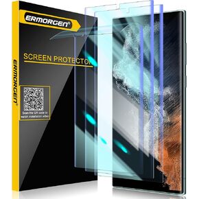 [3 Pack] Screen Protector Compatible for Samsung Galaxy S22 Ultra 5G HD [Premium Quality] Edge to Edge [Full Coverage], High Definition Anti-Scratch