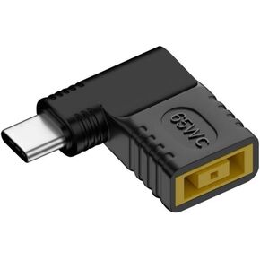 Chenyang USB C to DC 11x4.5mm Thinkpad X1 Power Plug Charge Adapter for Laptop Phone 90 Degree Angled Connector