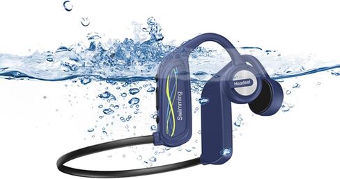 bone conduction headphones bone conducting headphones wireless bluetooth titanium open ear bone conduction headphones wireless with IPX8 waterproof 16GB memory offline use headphones for gym in Saudi Arabia