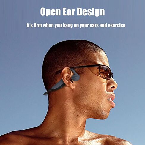 bone conduction headphones bone conducting headphones wireless bluetooth titanium open ear bone conduction headphones wireless with IPX8 waterproof 16GB memory offline use headphones for gym in Saudi Arabia