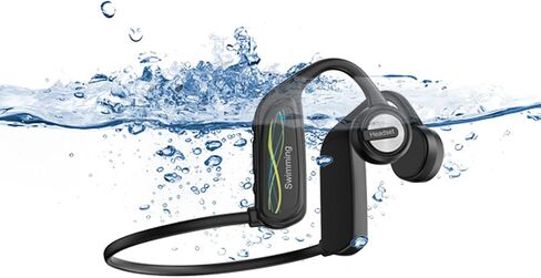 bone conduction headphones bone conducting headphones wireless bluetooth titanium open ear bone conduction headphones wireless with IPX8 waterproof 16GB memory offline use headphones for gym in Saudi Arabia