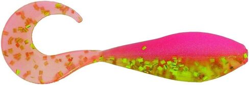 Bass Assassin Curly Shad Lure, 2-Inch, Slammin Chicken, 10 Count in Kuwait