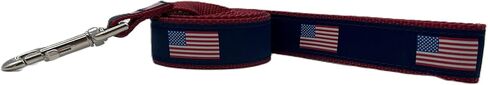 Heavy Duty American Flag Dog Leash 6ft – American Flag Pet Leashes Come in Different Sizes for Pets (Large Leash 6 Foot, 1.25 inch Wide) in Saudi Arabia