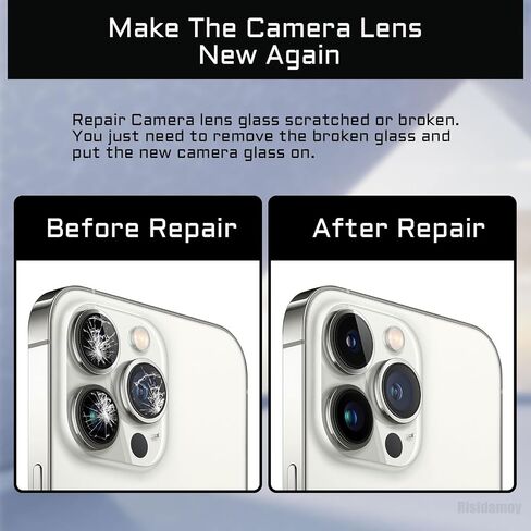for iPhone 12 Pro OEM Rear Camera Lens Replacement with Dual-Sided Adhesive for iPhone 12PRO Back Camera Glass Lens with Fix Tool Repair Kit Tweezers A2341 A2406 A2407 A2408 in Saudi Arabia