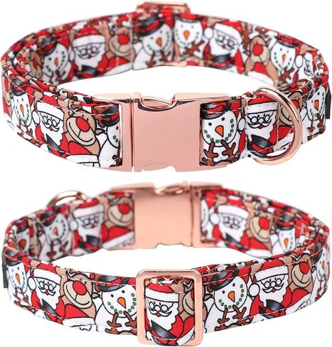 Lionet Paws عيد الشكر طوق الكلب مع ربطة عنق، طوق الكلب بحار القوس مع مشبك معدني للكلاب، قابل للتعديل مريح الكلب طوق هدية فتاة، M، الرقبة 13.5-22 في in Kuwait