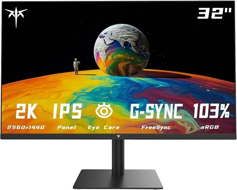 شاشة ألعاب KTC مقاس 27 بوصة QHD، شاشة ألعاب كمبيوتر 180 هرتز 1 مللي ثانية GTG Fast IPS 2K، شاشة بدون إطار بدقة 1440 بكسل HDR مع مزامنة تكيفية، تعديل الإمالة، متوافق مع VESA، العناية بالعين، DisplayPort HDMI، H27T22S in Kuwait