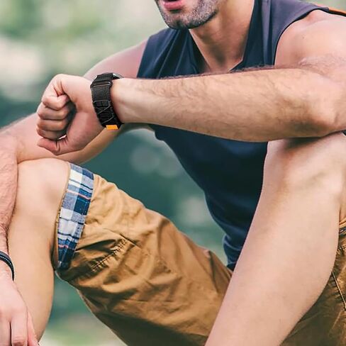 متوافق مع نطاقات SUUNTO OCEAN، حزام رياضي من النايلون المتين مقاس 20 مم، 22 مم مع تصميم حلقة منسوجة متوافق مع SUUNTO OCEAN، RACE، RACE S، VERTICAL، 9 PEAK، 9 PEAK PRO، 5 Peak، 3 Smartwatch in Saudi Arabia
