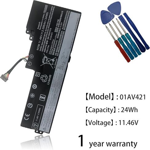 01AV421 01AV489 SB10K97578 استبدال البطارية الداخلية للكمبيوتر المحمول Lenovo ThinkPad A475 A485 T470 T480 TP25 Series Notebook 01AV419 01AV420 SB10K97577 SB10K97576 11.46V 24Wh 2095mAh in Kuwait