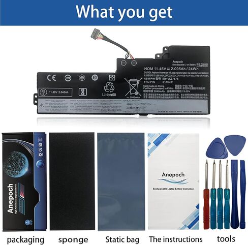 01AV421 01AV489 SB10K97578 استبدال البطارية الداخلية للكمبيوتر المحمول Lenovo ThinkPad A475 A485 T470 T480 TP25 Series Notebook 01AV419 01AV420 SB10K97577 SB10K97576 11.46V 24Wh 2095mAh in Kuwait