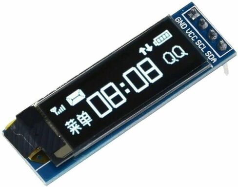 Mustpoint 2x OLED LCD Display 0.91" SSD1306 4PIN 128x32 IIC I2C DC 3.3V-5V Serial DIY Module for Arduino (White) in Saudi Arabia
