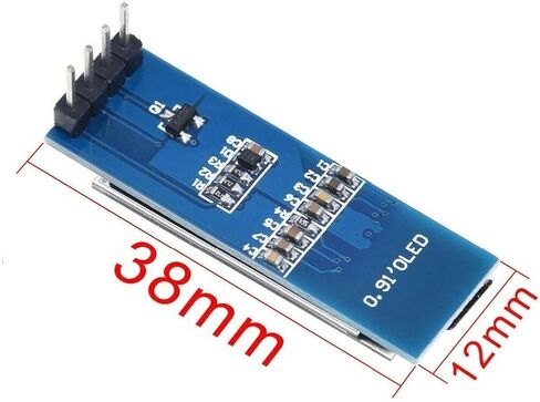 Mustpoint 2x OLED LCD Display 0.91" SSD1306 4PIN 128x32 IIC I2C DC 3.3V-5V Serial DIY Module for Arduino (White) in Saudi Arabia