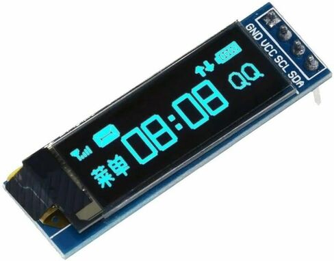 Mustpoint 2x OLED LCD Display 0.91" SSD1306 4PIN 128x32 IIC I2C DC 3.3V-5V Serial DIY Module for Arduino (White) in Saudi Arabia
